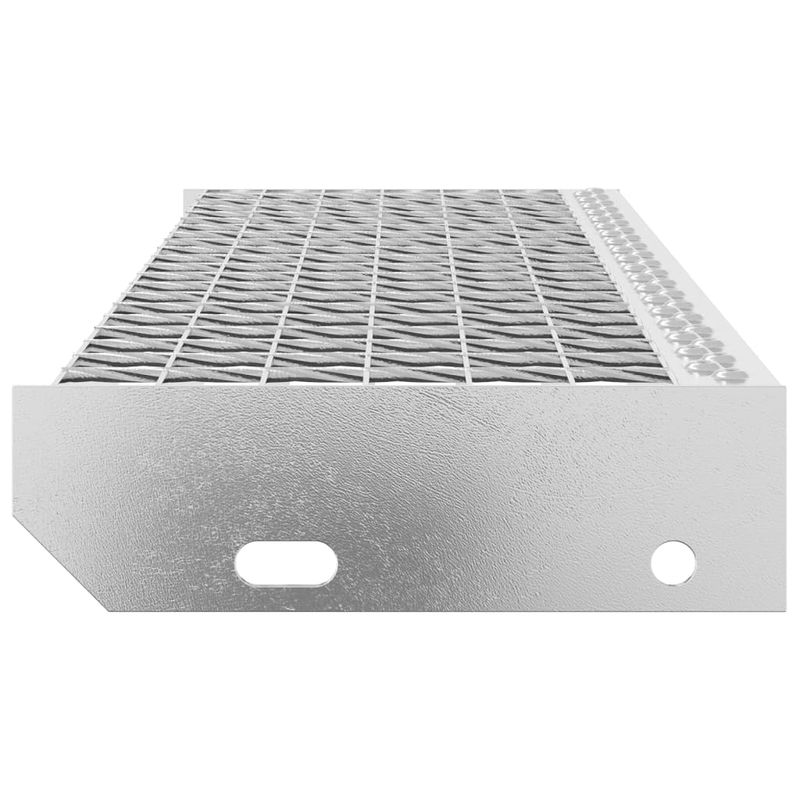 Casa si Gradina - Constructii - Scari si accesorii interioare - Accesorii scari interioare - Treapta tip gratar, 80x24x7 cm, otel galvanizat, model sudat prin forjare - Infinity.ro