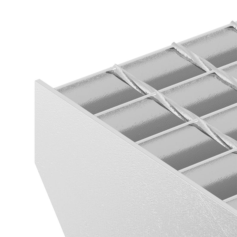 Casa si Gradina - Constructii - Scari si accesorii interioare - Accesorii scari interioare - Treapta tip gratar, 80x24x7 cm, otel galvanizat, model sudat prin forjare - Infinity.ro