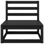 Casa si Gradina - Gradina si terasa - Mobilier exterior - Seturi mobila gradina - Set mobilier de gradina, 4 piese, negru, lemn masiv de pin - Infinity.ro