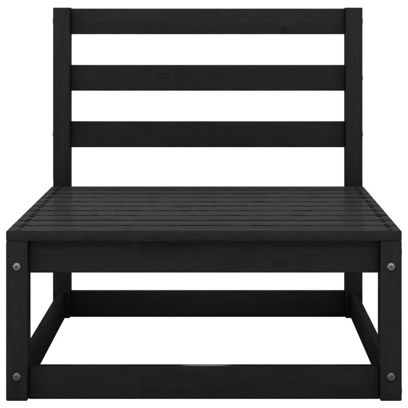 Casa si Gradina - Gradina si terasa - Mobilier exterior - Seturi mobila gradina - Set mobilier de gradina, 4 piese, negru, lemn masiv de pin - Infinity.ro