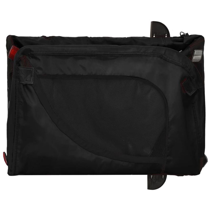 Petshop - Accesorii petshop - Culcusuri si custi - Genti si articole transport - Remorca bicicleta animale companie, negru, textil oxford/fier - Infinity.ro
