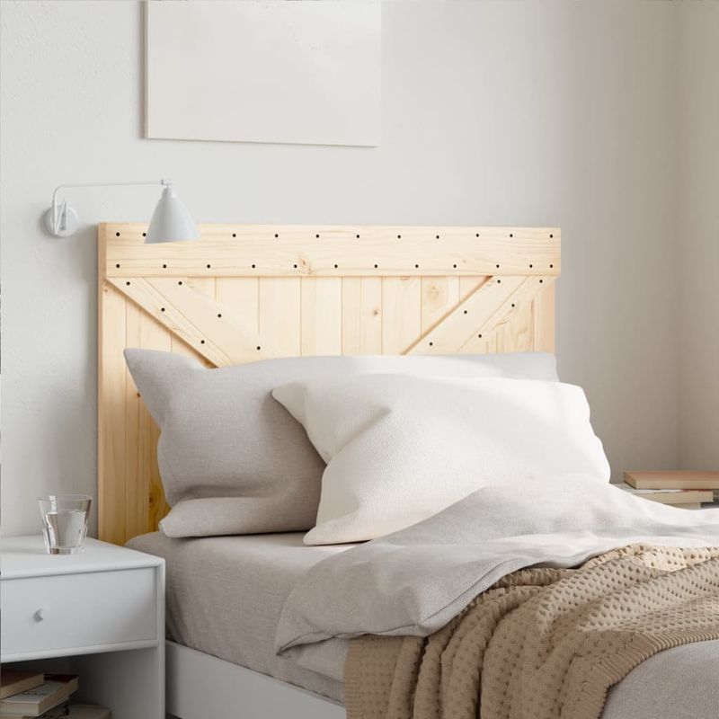 Casa si Gradina - Mobilier - Paturi si accesorii - Accesorii paturi - Tablie de pat, 100x104 cm, lemn masiv de pin, model design încrucișat - Infinity.ro