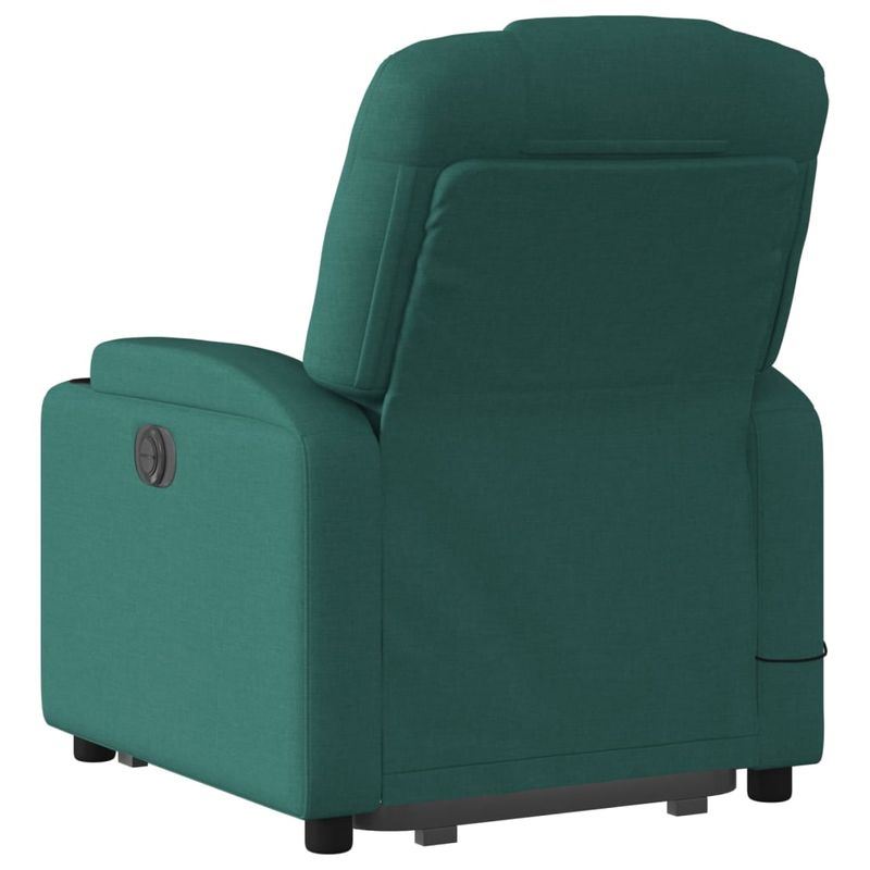 Ingrijire personala si Cosmetice - Sanatate si wellness - Articole wellness - Fotolii de masaj - Fotoliu rabatabil de masaj, cu ridicare, verde inchis, textil - Infinity.ro