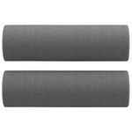 Casa si Gradina - Mobilier - Canapele si coltare - Canapele - Canapea cu 2 locuri cu pernute, gri inchis, 140 cm, textil - Infinity.ro