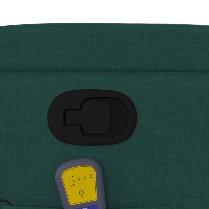 Ingrijire personala si Cosmetice - Sanatate si wellness - Articole wellness - Fotolii de masaj - Fotoliu rabatabil de masaj, cu ridicare, verde inchis, textil - Infinity.ro