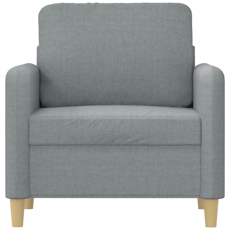 Casa si Gradina - Mobilier - Scaune si fotolii - Fotolii - Fotoliu canapea, gri deschis, 60 cm, material textil - Infinity.ro