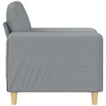 Casa si Gradina - Mobilier - Scaune si fotolii - Fotolii - Fotoliu canapea, gri deschis, 60 cm, material textil - Infinity.ro