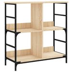 Casa si Gradina - Mobilier - Biblioteci si rafturi - Biblioteci - Biblioteca, stejar sonoma, 78,5x33x82 cm, lemn prelucrat - Infinity.ro