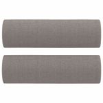 Casa si Gradina - Mobilier - Canapele si coltare - Canapele - Canapea cu 3 locuri cu pernute, gri taupe, 180 cm, textil - Infinity.ro