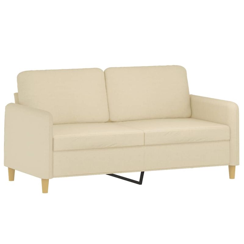 Casa si Gradina - Mobilier - Seturi de mobilier - Seturi living - Set de canapele cu perne, 3 piese, crem, textil - Infinity.ro