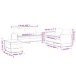 Casa si Gradina - Mobilier - Seturi de mobilier - Seturi living - Set de canapele cu perne, 3 piese, crem, textil - Infinity.ro