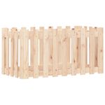 Casa si Gradina - Gradinarit si plante - Plante si ghivece - Ghivece si suporturi - Pat inaltat gradina design gard 100x50x50 cm lemn de pin tratat, pin natural - Infinity.ro