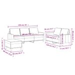 Casa si Gradina - Mobilier - Seturi de mobilier - Seturi living - Set de canapele cu perne, 3 piese, negru, catifea - Infinity.ro