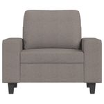 Casa si Gradina - Mobilier - Scaune si fotolii - Fotolii - Fotoliu canapea cu taburet, taupe, 60 cm, material textil - Infinity.ro