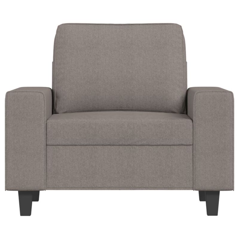 Casa si Gradina - Mobilier - Scaune si fotolii - Fotolii - Fotoliu canapea cu taburet, taupe, 60 cm, material textil - Infinity.ro