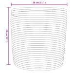 Casa si Gradina - Mobilier - Organizare si depozitare - Cutii depozitare - Cosuri de depozitare 2 buc. gri și alb diametru 28x28 cm bumbac - Infinity.ro