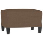 Casa si Gradina - Mobilier - Scaune si fotolii - Fotolii - Fotoliu canapea cu taburet, maro, 60 cm, material textil - Infinity.ro