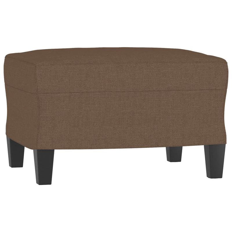 Casa si Gradina - Mobilier - Scaune si fotolii - Fotolii - Fotoliu canapea cu taburet, maro, 60 cm, material textil - Infinity.ro