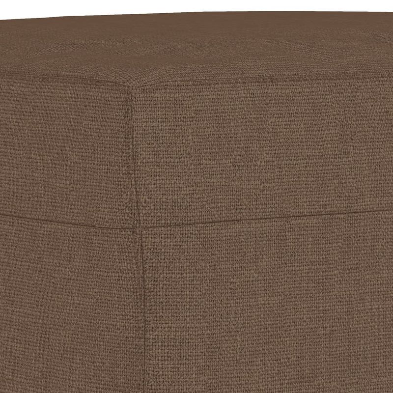 Casa si Gradina - Mobilier - Scaune si fotolii - Fotolii - Fotoliu canapea cu taburet, maro, 60 cm, material textil - Infinity.ro