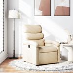 Casa si Gradina - Mobilier - Scaune si fotolii - Fotolii - Fotoliu rabatabil, crem, material textil - Infinity.ro