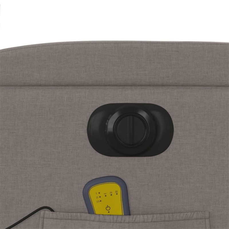 Ingrijire personala si Cosmetice - Sanatate si wellness - Articole wellness - Fotolii de masaj - Fotoliu electric de masaj rabatabil, gri taupe, textil - Infinity.ro