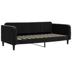 Casa si Gradina - Mobilier - Paturi si accesorii - Paturi - Pat de zi cu saltea, negru, 100x200 cm, catifea - Infinity.ro