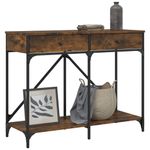 Casa si Gradina - Mobilier - Comode si corpuri - Console - Masuta consola, stejar fumuriu, 100x39x78,5 cm, lemn prelucrat - Infinity.ro