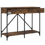 Casa si Gradina - Mobilier - Comode si corpuri - Console - Masuta consola, stejar fumuriu, 100x39x78,5 cm, lemn prelucrat - Infinity.ro