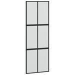 Casa si Gradina - Constructii - Usi interior, exterior si garaj - Usi interior - Usa glisanta, negru, 76x205 cm, sticla securizata si aluminiu - Infinity.ro