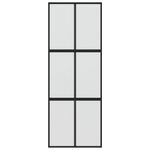 Casa si Gradina - Constructii - Usi interior, exterior si garaj - Usi interior - Usa glisanta, negru, 76x205 cm, sticla securizata si aluminiu - Infinity.ro