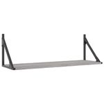 Casa si Gradina - Mobilier - Biblioteci si rafturi - Rafturi - Rafturi de perete, 2 buc., gri sonoma, 80x25x25,5 cm, lemn - Infinity.ro