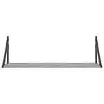 Casa si Gradina - Mobilier - Biblioteci si rafturi - Rafturi - Rafturi de perete, 2 buc., gri sonoma, 80x25x25,5 cm, lemn - Infinity.ro