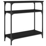 Casa si Gradina - Mobilier - Comode si corpuri - Console - Masa consola, negru, 75x29x75 cm, lemn prelucrat - Infinity.ro