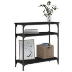 Casa si Gradina - Mobilier - Comode si corpuri - Console - Masa consola, negru, 75x29x75 cm, lemn prelucrat - Infinity.ro