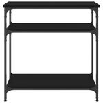 Casa si Gradina - Mobilier - Comode si corpuri - Console - Masa consola, negru, 75x29x75 cm, lemn prelucrat - Infinity.ro