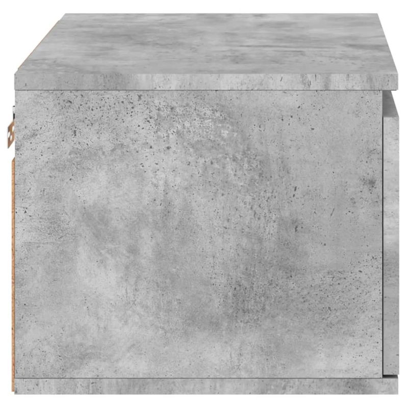 Casa si Gradina - Mobilier - Comode si corpuri - Noptiere - Noptiera montata pe perete cu lumini LED, gri beton - Infinity.ro