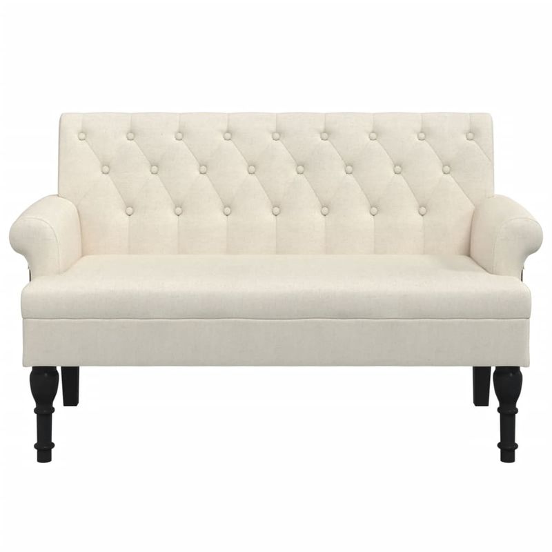 Casa si Gradina - Mobilier - Canapele si coltare - Banchete - Banca cu spatar, panza, 120x62x75,5 cm, textil - Infinity.ro