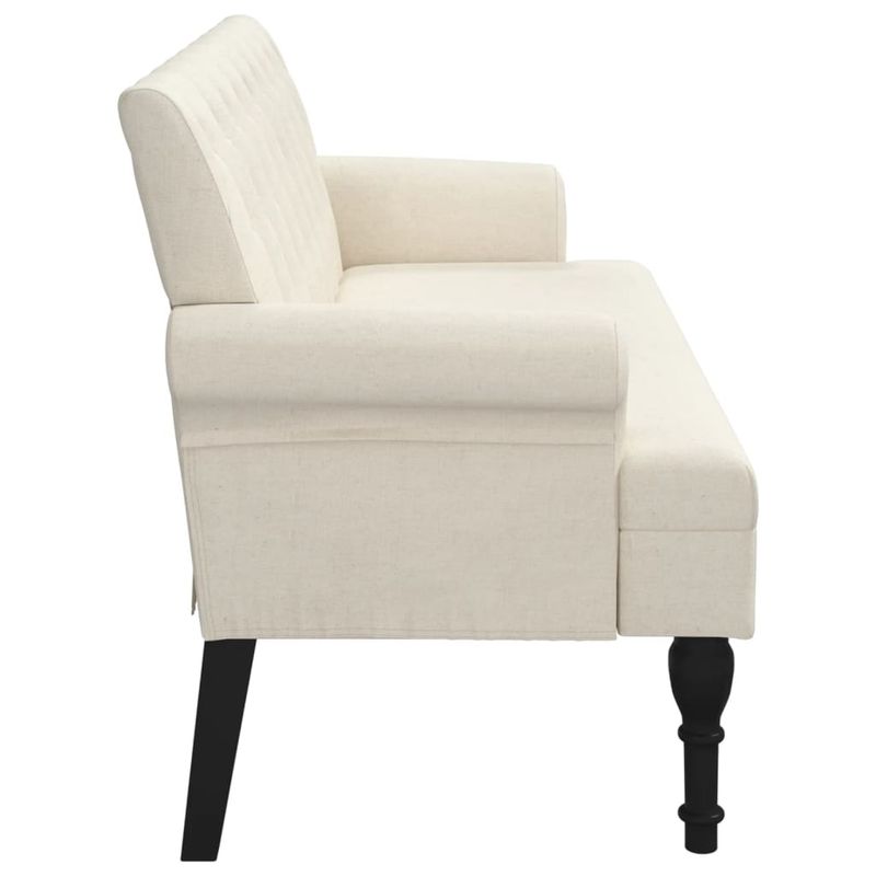 Casa si Gradina - Mobilier - Canapele si coltare - Banchete - Banca cu spatar, panza, 120x62x75,5 cm, textil - Infinity.ro