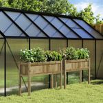 Casa si Gradina - Gradinarit si plante - Plante si ghivece - Ghivece si suporturi - Jardiniere de gradina cu picioare 2 buc. lemn de pin impregnat - Infinity.ro