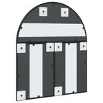 Casa si Gradina - Decoratiuni - Oglinzi - Oglinda de perete, negru, 60x70 cm, arcuita, fier - Infinity.ro