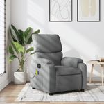 Ingrijire personala si Cosmetice - Sanatate si wellness - Articole wellness - Fotolii de masaj - Fotoliu de masaj rabatabil, gri deschis, textil - Infinity.ro