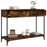 Casa si Gradina - Mobilier - Comode si corpuri - Console - Masuta consola, stejar fumuriu, 100x34,5x75 cm, lemn prelucrat - Infinity.ro