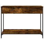Casa si Gradina - Mobilier - Comode si corpuri - Console - Masuta consola, stejar fumuriu, 100x34,5x75 cm, lemn prelucrat - Infinity.ro