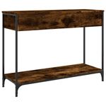 Casa si Gradina - Mobilier - Comode si corpuri - Console - Masuta consola, stejar fumuriu, 100x34,5x75 cm, lemn prelucrat - Infinity.ro