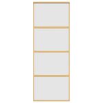 Casa si Gradina - Constructii - Usi interior, exterior si garaj - Usi garaj - Usa glisanta, auriu, 76x205 cm, sticla ESG mata si aluminiu - Infinity.ro