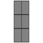 Casa si Gradina - Constructii - Usi interior, exterior si garaj - Usi garaj - Usa glisanta, negru, 76x205 cm, sticla securizata si aluminiu - Infinity.ro