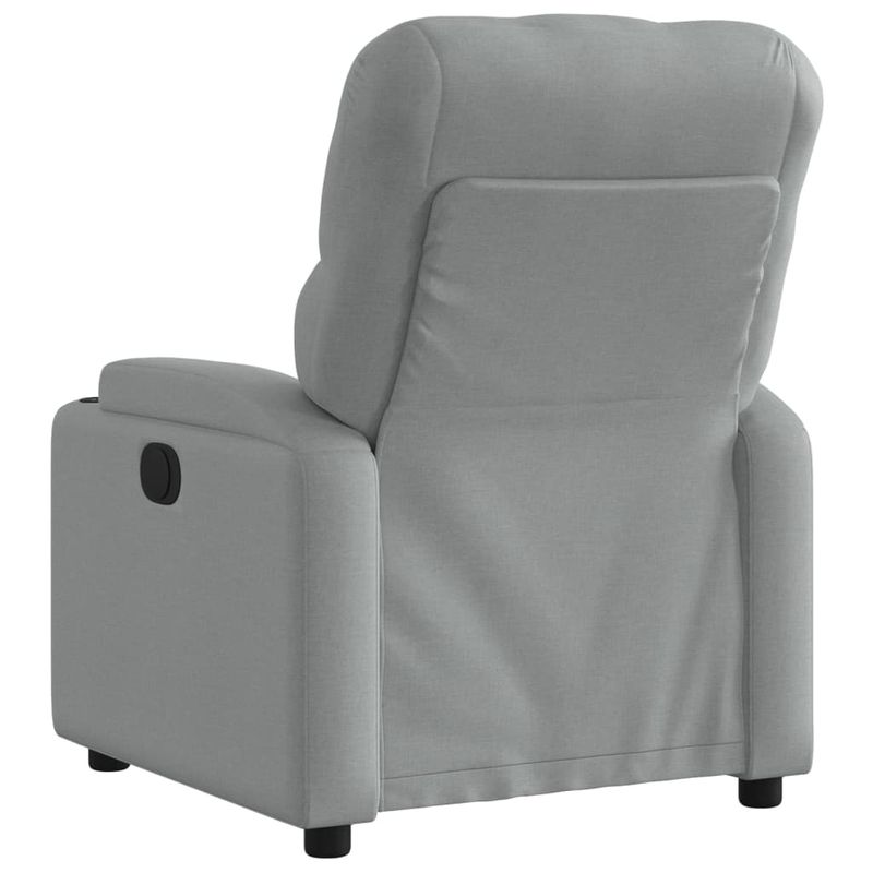 Casa si Gradina - Mobilier - Scaune si fotolii - Fotolii - Fotoliu rabatabil, gri deschis, material textil - Infinity.ro