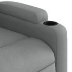 Casa si Gradina - Mobilier - Scaune si fotolii - Fotolii - Fotoliu rabatabil, gri deschis, material textil - Infinity.ro