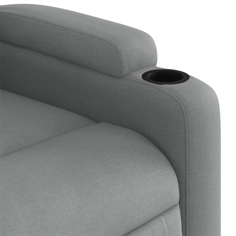 Casa si Gradina - Mobilier - Scaune si fotolii - Fotolii - Fotoliu rabatabil, gri deschis, material textil - Infinity.ro