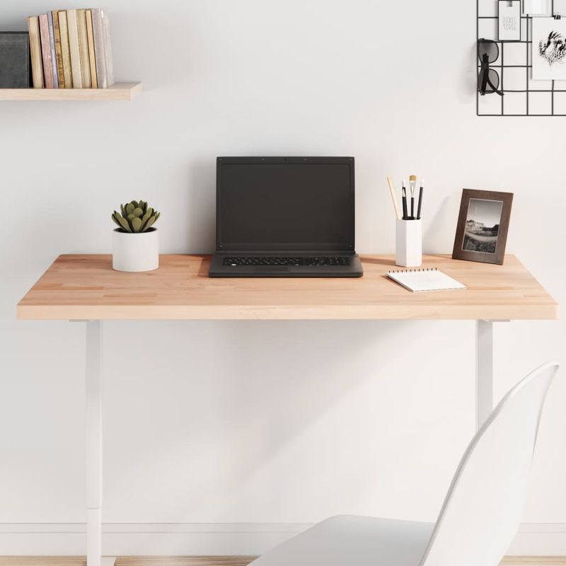 Casa si Gradina - Mobilier - Feronerie si accesorii mobila - Blat de masa 100x60x2,5 cm dreptunghiular, lemn masiv de fag, natural - Infinity.ro